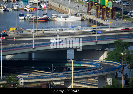 Trasa Zamkowa à Szczecin, Pologne. 15 juin 2018 © Wojciech Strozyk / Alamy Stock Photo Banque D'Images