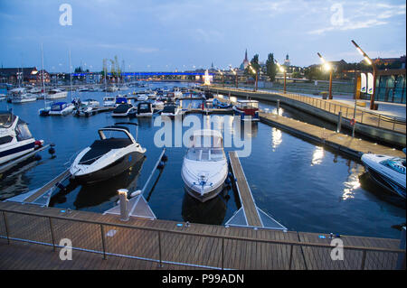 Marina de Szczecin sur Lasztownia Island à Szczecin, Pologne. 15 juin 2018 © Wojciech Strozyk / Alamy Stock Photo Banque D'Images