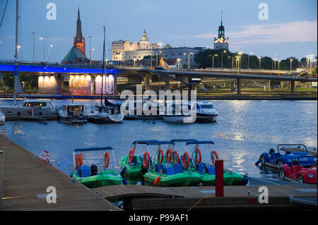 Marina de Szczecin sur Lasztownia Island et Waly West, Promenade à Szczecin, Pologne. 15 juin 2018 © Wojciech Strozyk / Alamy Stock Photo Local *** Banque D'Images