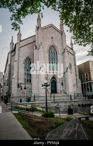 Bibliothèque de l'église transformée en Maison de la littérature à Québec canada Banque D'Images