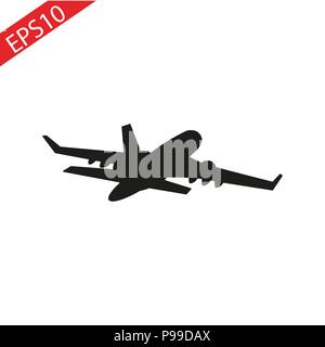 L'icône avion vecteur , illustration vectorielle stock télévision style design Illustration de Vecteur