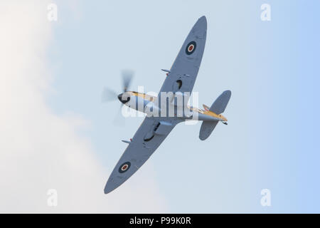 Supermarine Spitfire au Royal International Air Tattoo à Fairford de la RAF, en Angleterre. Banque D'Images