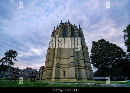 Vieille église historique, dans le collège à Lancing West Sussex, Royaume-Uni Banque D'Images