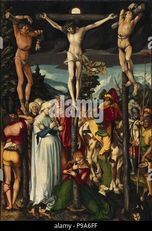 La crucifixion du Christ. Musée Staatliche Museen, Berlin :. Banque D'Images