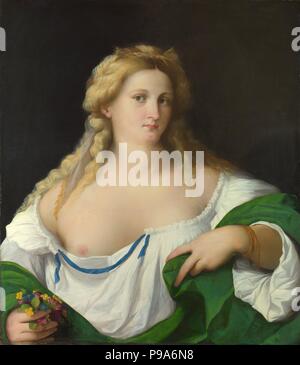 Une femme blonde. Musée : National Gallery, Londres. Banque D'Images