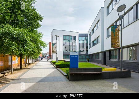 Le n° 1 bâtiments carrés Henry, quartier des affaires, Petersfield, Rue de l'ancienne vieille rue., Ashton en vertu de Lyne, Tameside, Manchester, Angleterre, RU Banque D'Images