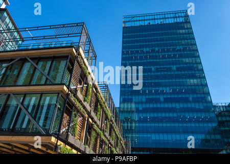 Le pavillon et le NO1 Spinningfields, Spinningfields, Manchester, UK Banque D'Images