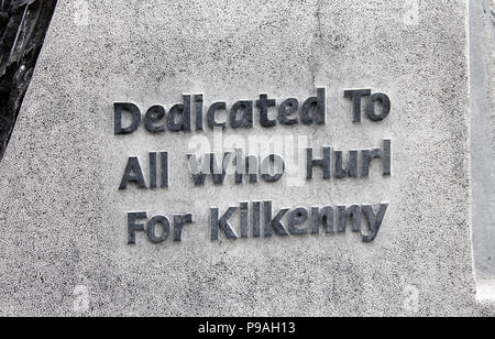 Monument de Hurling à Kilkenny Banque D'Images