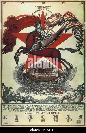 Longue vie à l'Armée Rouge !. Musée : Bibliothèque d'État de Russie, Moscou. Banque D'Images