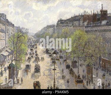 Boulevard Montmartre, printemps. Musée : Musée d'Israël, Jérusalem. Banque D'Images