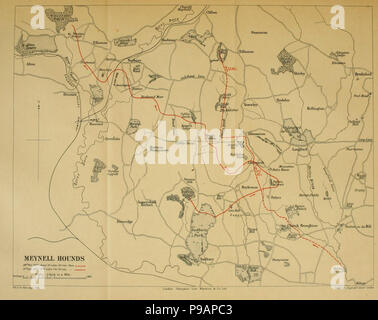 Une histoire de l'Meynell hounds et pays, 1780-1901 . Banque D'Images