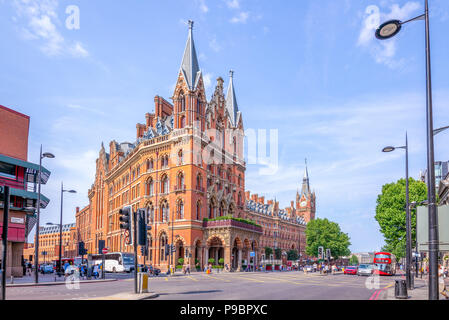 Hôtel Renaissance St Pancras à Londres Banque D'Images