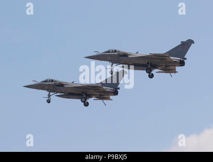 La Marine française Dassault Rafaele porte-avions de combat à réaction à l'assemblée annuelle de la journée de l'air Yeovilton Banque D'Images