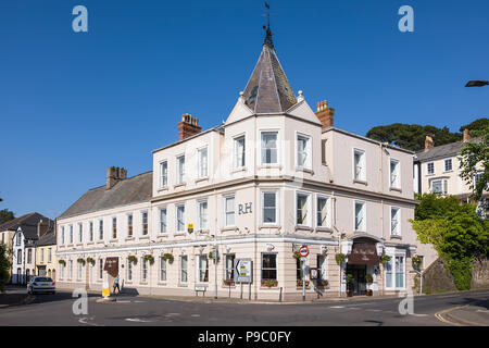 L'Hôtel Royal à Bideford Devon, Angleterre Royaume-uni - un des nombreux immeubles blancs dans les anciens pays de l'Ouest ville Banque D'Images