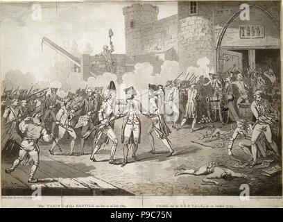 La prise de la Bastille le 14 juillet 1789. Musée : collection privée. Banque D'Images