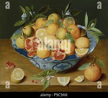 Nature morte avec des citrons, oranges et une grenade. Musée : J. Paul Getty Museum, Los Angeles. Banque D'Images