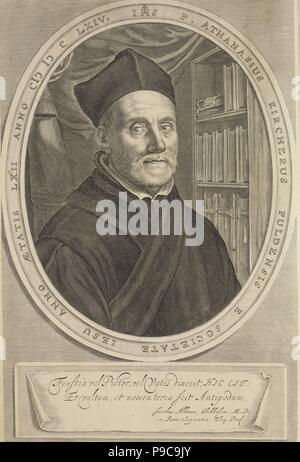 Portrait d'Athanasius Kircher (1602-1680). Musée : collection privée. Banque D'Images