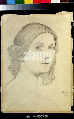 Portrait de la danseuse Isadora Duncan (1877-1927). Musée : Musée de collections privées en A. Musée des beaux-arts Pouchkine, Moscou. Banque D'Images