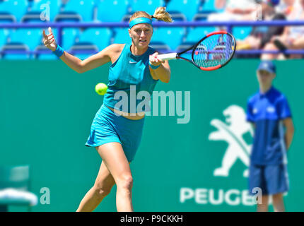 Petra Kvitova (CZE) à l'affiche à l'International Nature Valley, Eastbourne 26 Juin 2018 Banque D'Images