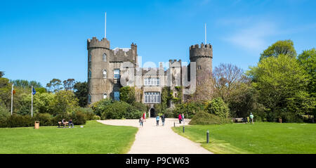 Malahide Castle, près de Dublin, Irlande, Europe Banque D'Images