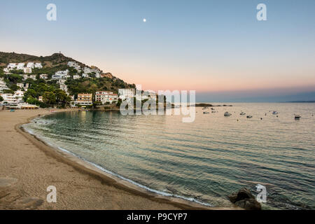 Canyelles roses sur le Cap Creus Costa Brava Banque D'Images