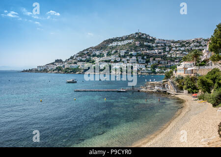 Canyelles roses sur le Cap Creus Costa Brava Banque D'Images