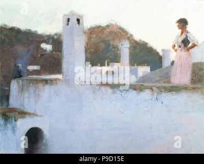 Sargent John Singer - Vue de Capri Banque D'Images