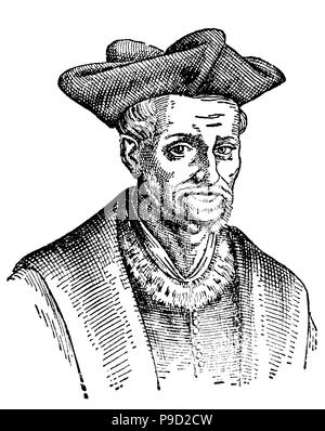 Francois Rabelais ; entre 1483 et 1494 â€" 9 avril 1553 était un écrivain de la Renaissance française, médecin, humaniste de la Renaissance, moine et érudit grec numérique, l'amélioration de la reproduction de l'original d'imprimer à partir de l'année 1900 Banque D'Images