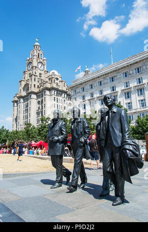 Les Beatles à l'Embarcadère Head Liverpool Banque D'Images