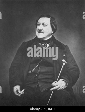 Portrait de Gioacchino Rossini (1792-1868). Musée : collection privée. Banque D'Images