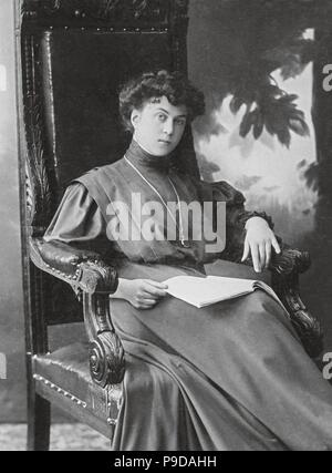 Alexandra Mikhaïlovna Kollontaï (1872-1952). Musée : Musée d'histoire de l'État de Moscou. Banque D'Images
