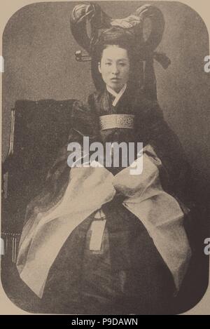 Myeongseong (1851-1895), Impératrice de la Corée. Musée : Bibliothèque Nationale de Corée. Banque D'Images
