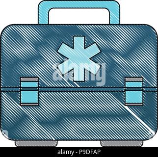 Trousse de secours icône sur fond blanc, vector illustration Illustration de Vecteur