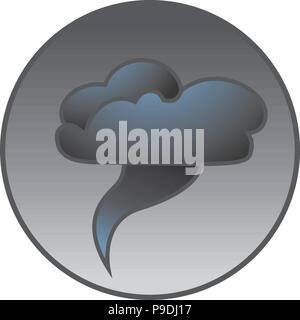 Cartoon vector illustration d'une icône de tornade Illustration de Vecteur