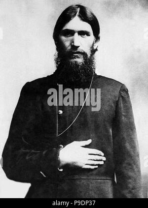 Grigori Efimovitch Raspoutine (1869-1916). Musée : Musée d'histoire de l'État de Moscou. Banque D'Images