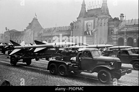 Moscou. Le 7 novembre 1957. Musée : Musée de centrale de l'état de l'histoire contemporaine de la Russie, Moscou. Banque D'Images