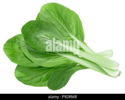 Le Bok choy, pak choi ou pok choi, un Chinois chard (Brassica rapa subsp. chinensis), vue du dessus Banque D'Images