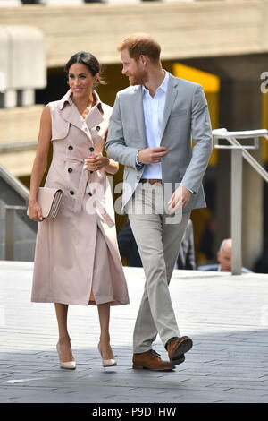 Le duc et la duchesse de Kent arrivent pour leur visite à la Nelson Mandela à l'exposition du centenaire du Southbank Centre, Queen Elizabeth Hall de Londres. Banque D'Images