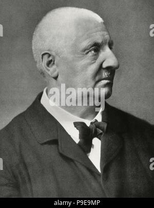Anton Bruckner (1824-1896). Organiste et compositeur autrichien. Portrait. La photographie, ca.1890. Banque D'Images