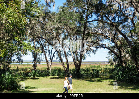 Gainesville Florida,Micanopy,Paynes Prairie Ecopassage nature Preserve State Park,National Natural Landmark,conservation de l'environnement,Wacahoota Trail Banque D'Images