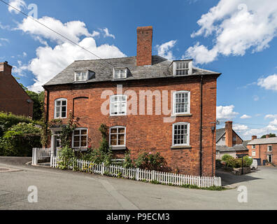 Maison sur la colline, Montgomery, Powys, Wales, UK Banque D'Images