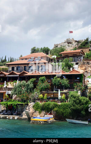 Kaleköy Village, ancienne Simena, Antalya Banque D'Images
