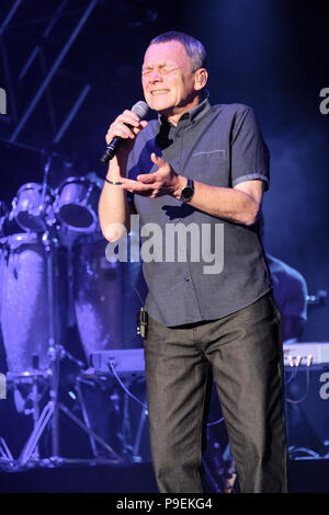 Duncan Campbell, chanteur de UB40 d'effectuer à l'Cornbury Music Festival, Chadlington, Oxfordshire, UK. Juillet 13, 2018 Banque D'Images