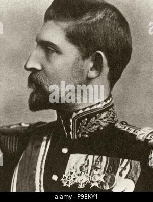 Ferdinand I (1865-1927), surnommé "le rassembleur". Roi de Roumanie à partir de 1914-1927. Portrait. La photographie. Banque D'Images