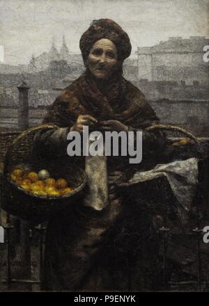 Aleksander Gierymski (1850-1901). Peintre polonais. Juive de Citrons (Citrus vendeur), 1881. Musée de Silésie. Katowice, Pologne. Banque D'Images