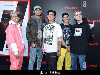 Hollywood, Californie, USA. 17 juillet, 2018. Joli beaucoup arrive pour 'l'Equalizer 2' Los Angeles Premiere au Chinese Theatre. Credit : Lisa O'Connor/ZUMA/Alamy Fil Live News Banque D'Images