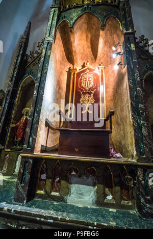 Intérieur de l'Iglesia La Merced church au Panama prêt pour la Journée mondiale de la Jeunesse (JMJ) 2019 Banque D'Images