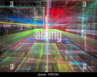 Résumé Contexte La technologie numérique - image générée Banque D'Images