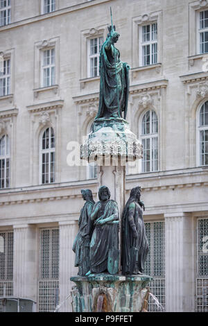 Austriabrunnen fontaine à Vienne, Autriche. Banque D'Images
