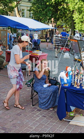 XXVII Festival International des Arts "Slavianski bazar à Vitebsk" - 2018 . Rue de la ville des festivals. Banque D'Images